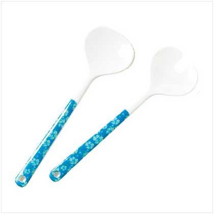 BLUE HAWAIIAN SALAD SERVERS Retail: $5.95