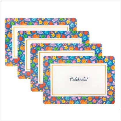 CELEBRATE! PLACEMAT SET Retail: $5.95