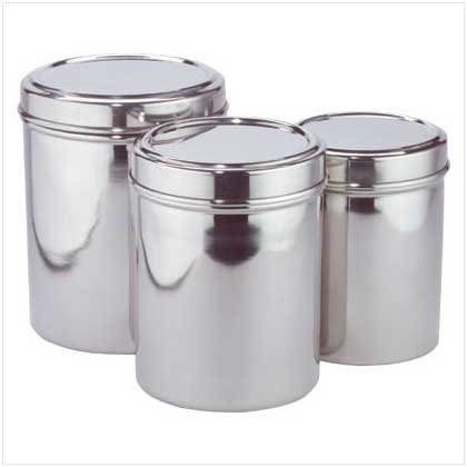 STAINLESS STEEL CANISTERS Retail; $24.95