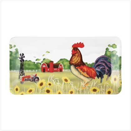 COUNTRY ROOSTER SERVING PLATTER Retail; $14.95