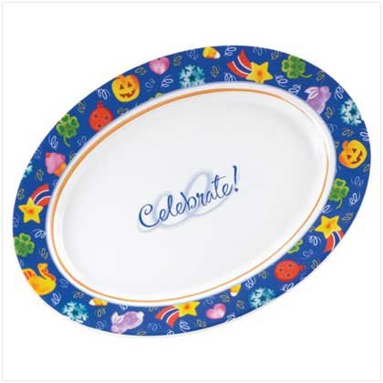 CELEBRATE! OVAL SERVING PLATTER Retail: $17.95
