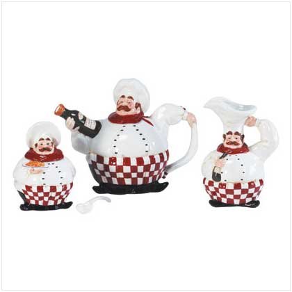 CHEF TEAPOT SET Retail; $39.95