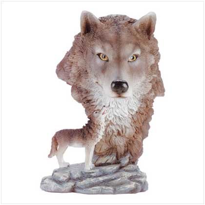 THE SPIRIT OF THE WOLF FIGURINE