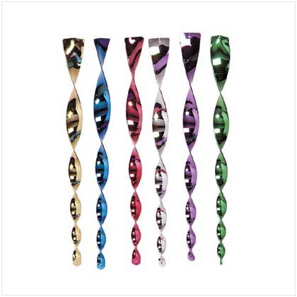 RAINBOW METALLIC TWIRLERS 6 PACK