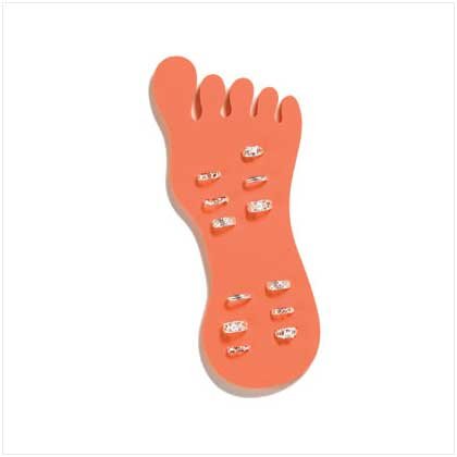 SILVER-PLATED TOE RINGS 12 PACK
