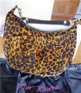 NWT Betsey Johnson Leopard Hobo Shoulder Handbag $168