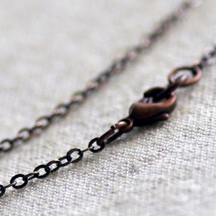 Antique Copper Brass Cable Chain Necklace Copper Chain cn75a 30"