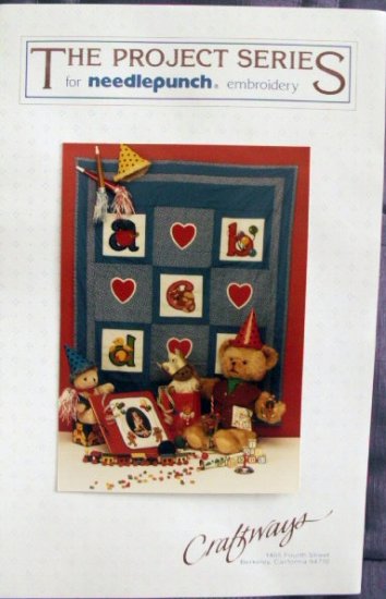 Needlepoint Punch Embroidery Instrctions & Transfers