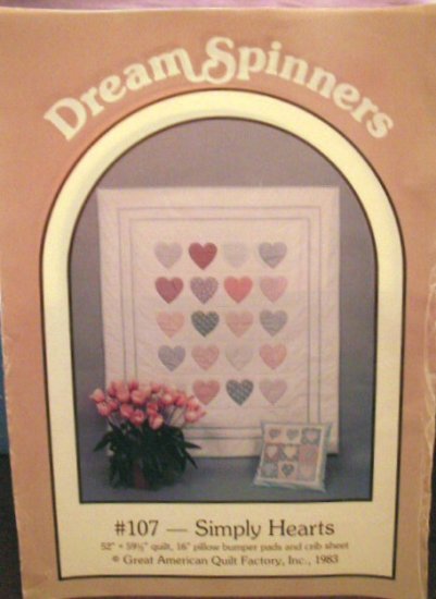 Dream Spinners Simply Hearts Wall Quilt Pattern