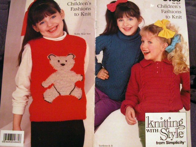 Knitting with Style Simplicity 0468 Free Shipping