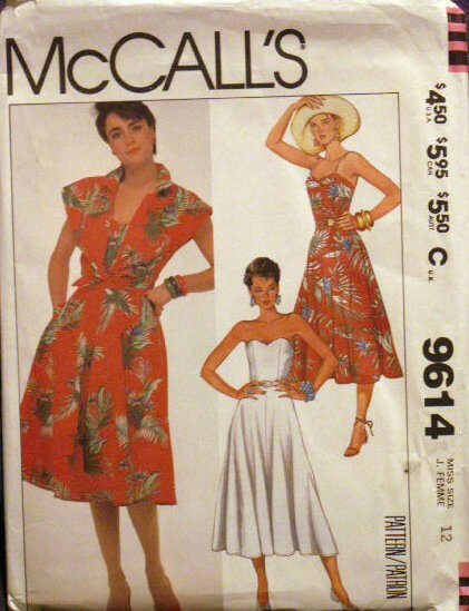 Misses' Dress & Cover Up Pattern - FREE SHIPPING