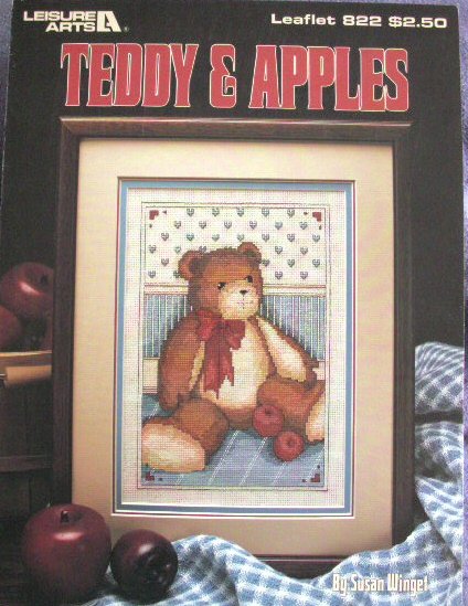 Cross Stitch Teddy & Apples Leaflet