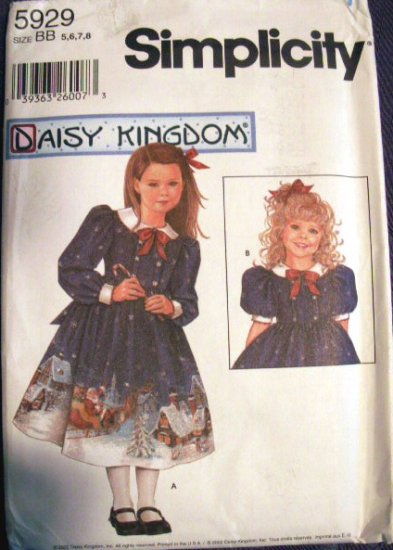 Daisy Kingdom Dress With Doll Dress Pattern S 5929 - FREE SHIPPING