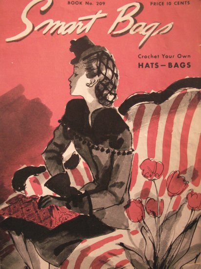 1944 Hat's & Bag's Crochet Patterns Booklet-The Spool Cotton Company