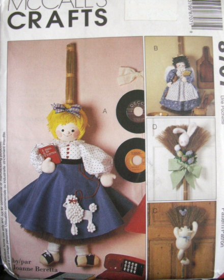 Broom Dolls Pattern - FREE SHIPPING