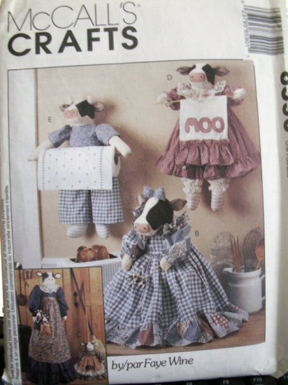 Cow Kitchen Accessories Pattern Faye Wine - FREE SHIPPING