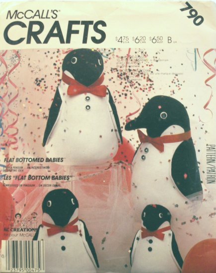 Penguins Flat Bottomed Babies - KC Creations - FREE SHIPPING