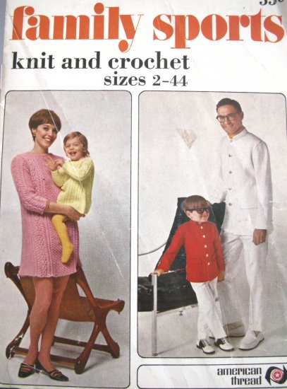Family Sports Knit & Crochet Star Book No. 219