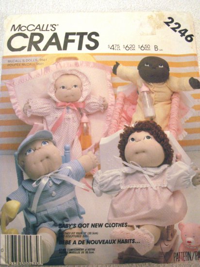 Baby's Got New Clothes doll clothes pattern - FREE SHIPPING