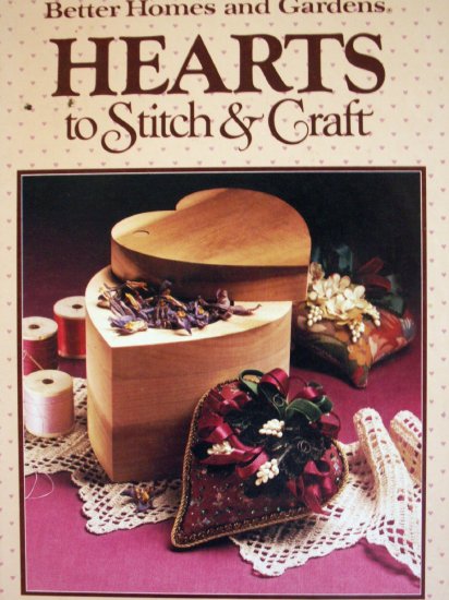 Hearts To Stitch & Craft book Quilts, Cradle, Rug - FREE SHIPPING