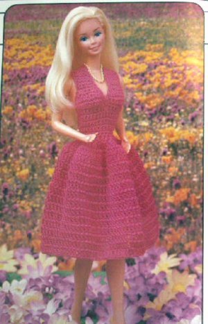 Annie's crochet July-Aug 1985 No 16 Tuxedo Bib, Baby Dress, Barbie Dress - FREE SHIPPING