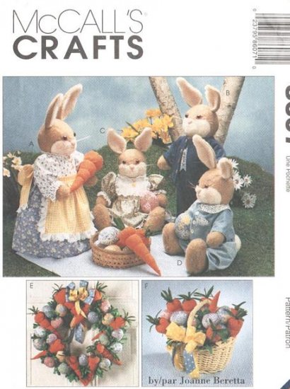 Bunny Picnic McCall's 8607 Just In Time For Easter! - FREE SHIPPING