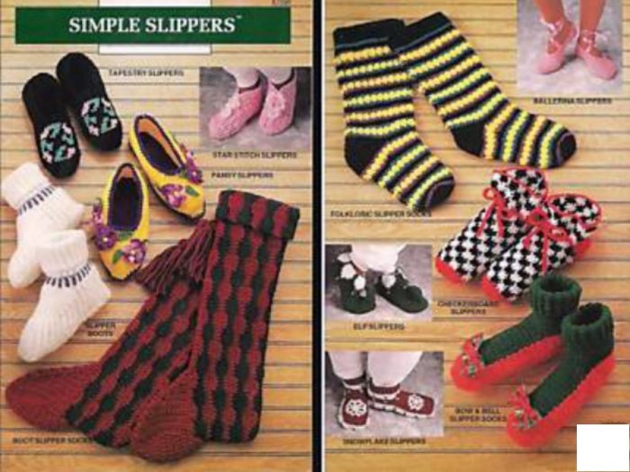 Simple Slippers by Elsie Caddey Annie's Attic - Free Shipping