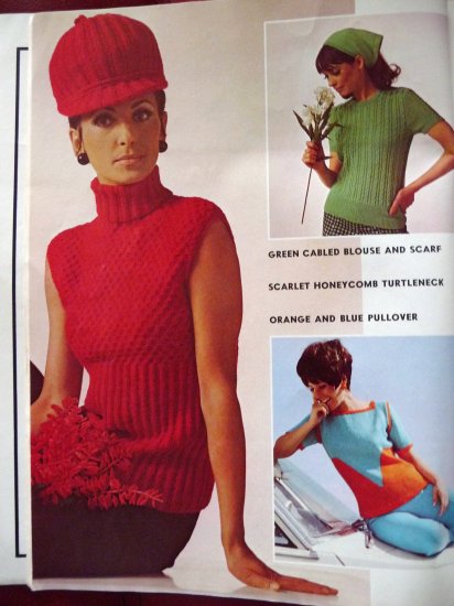 101 Sweaters Patterns to Knit 1970 - FREE SHIPPING
