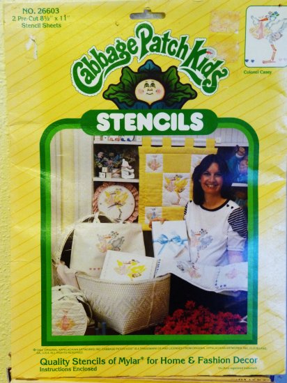 Vintage ~ Cabbage Patch Kids Stencils No. 26603 - FREE SHIPPING