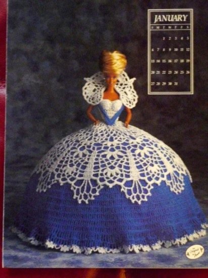 Annie's Calendar Bed Doll Society 1991 Collector's Series January Barbie FREE SHIPPING