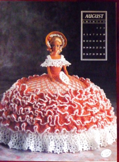 Annie's Calendar Bed Doll Society 1991 Collector's Series August Barbie FREE SHIPPING