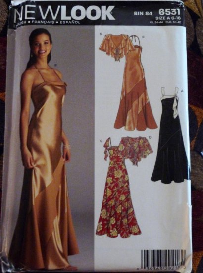 Misses Size 6-16 Long Gown & Shawl - FREE SHIPPING