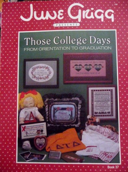 Cross Stitch Those College Days chart book - FREE SHIPPING