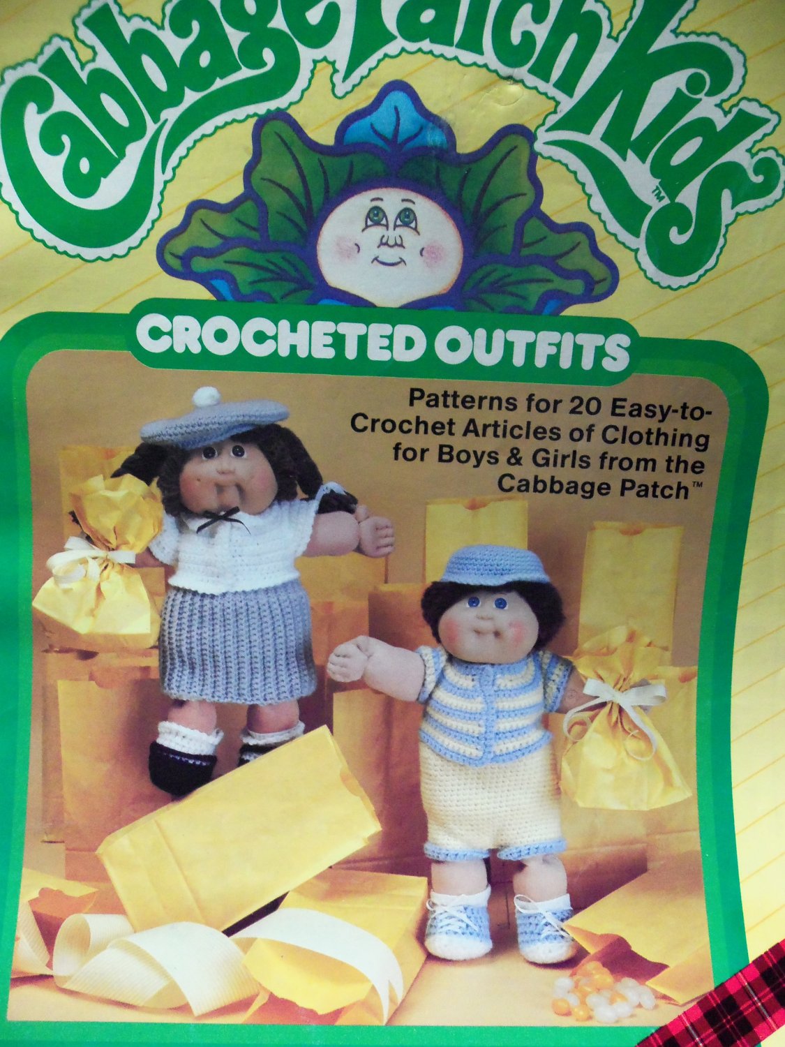 Vintage ~ Xavier Roberts Presents Cabbage Patch Kids Crocheted Outfits # 7867