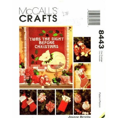 'Twas The Night Before Christmas Wall hanging Etc. Pattern - FREE SHIPPING