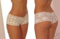 LOT OF 7 BOYSHORTS PANTIES SIZE L, WHITE NWT