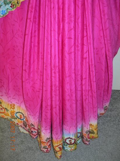 pink n blue crepe butterfly cut BB09