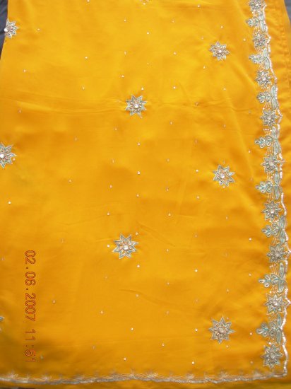 yellow laser chiffon BB07