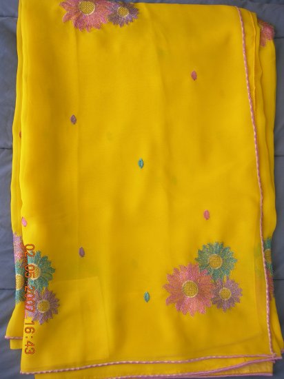 greenish mehendi georgette BB04