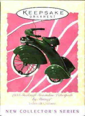 Hallmark Spring Ornament ~ (1935) Steelcraft Streamline Velocipede 1997