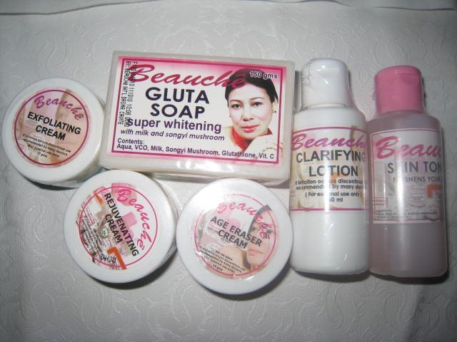 Beauche International Facial/Skin Care Set + GLUTA SOAP (6pcs)