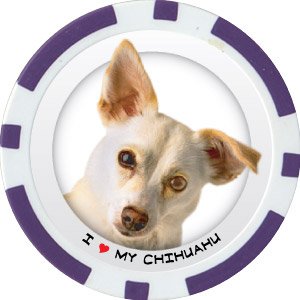 CHIHUAHU DOG BREED Poker Chips (11.5g) Sold in Packs of 10