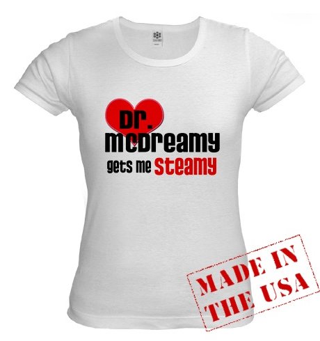 Grey's Anatomy -Dr. McDreamy Gets Me Steamy Jr. Baby Doll T-Shirt