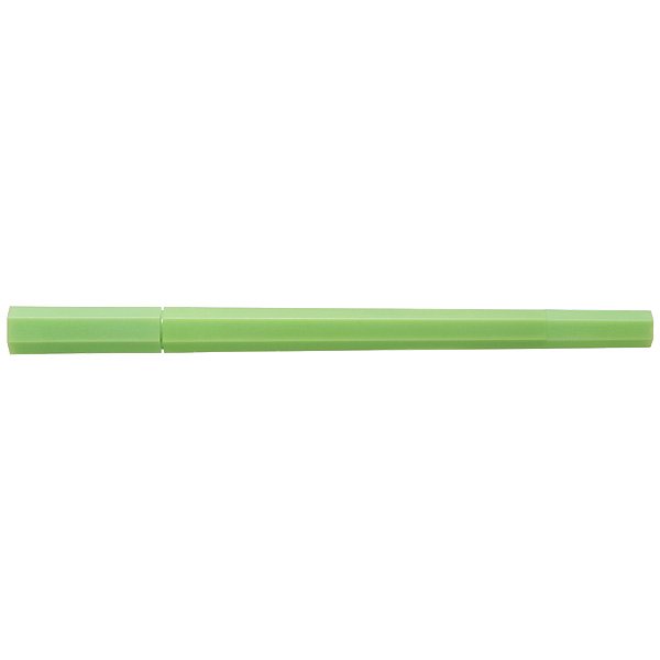 MUJI Japan Double Ended Hybrid Pen HEXAGONA - Yellow Green