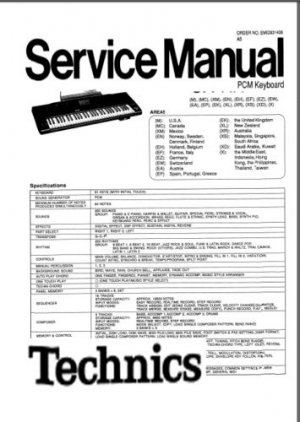 TECHNICS SX-KN1500 (KN1500) KEYBOARD SERVICE MANUAL