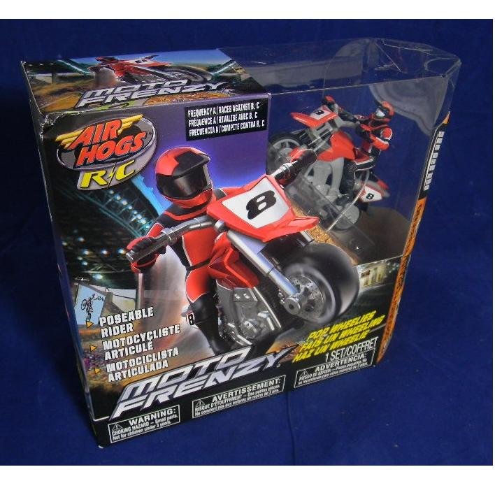 AIR HOGS R/C RADIO CONTROL MOTO FRENZY MOTORCYCLE BIKE RED 20026921