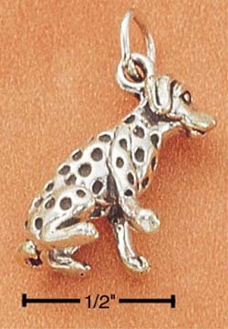 STERLING SILVER 3D DALMATIAN CHARM