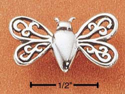 STERLING SILVER FILIGREE BEE CHARM