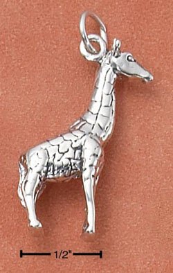 STERLING SILVER GIRAFFE STANDING TALL CHARM