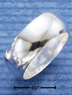 STERLING SILVER 8MM HP WEDDING BAND